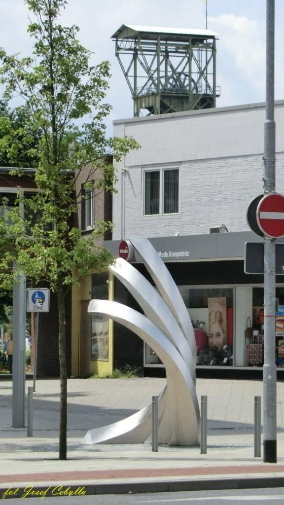 09.07.2012, Alsdorf - Brunnen, Skulpturen