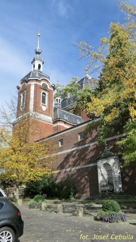 Aachen-Burtscheid, Abteiplatz - St. Johann-Babtist, 1736 (Neubau),Baumeister: Johann Joseph Couven; Abteikirche der frheren Abtei Burtscheid, (18.10.2012)