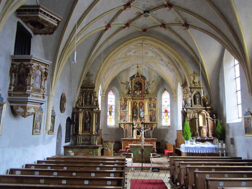 Agatharied, St. Agatha Kirche, sptgotischer Bau von 1505, Kreis Miesbach (06.04.2012)