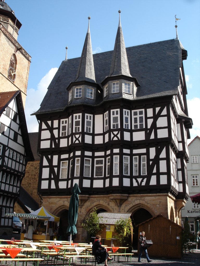 Alsfeld/Hessen,
Fachwerkrathaus gebaut von 1512-1516,
Mai 2005 