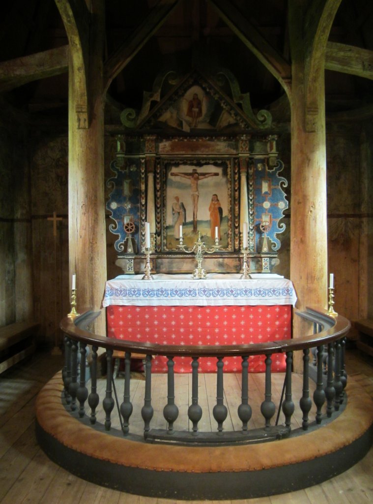 Altar der Stabkirche von Kaupanger (26.06.2013)