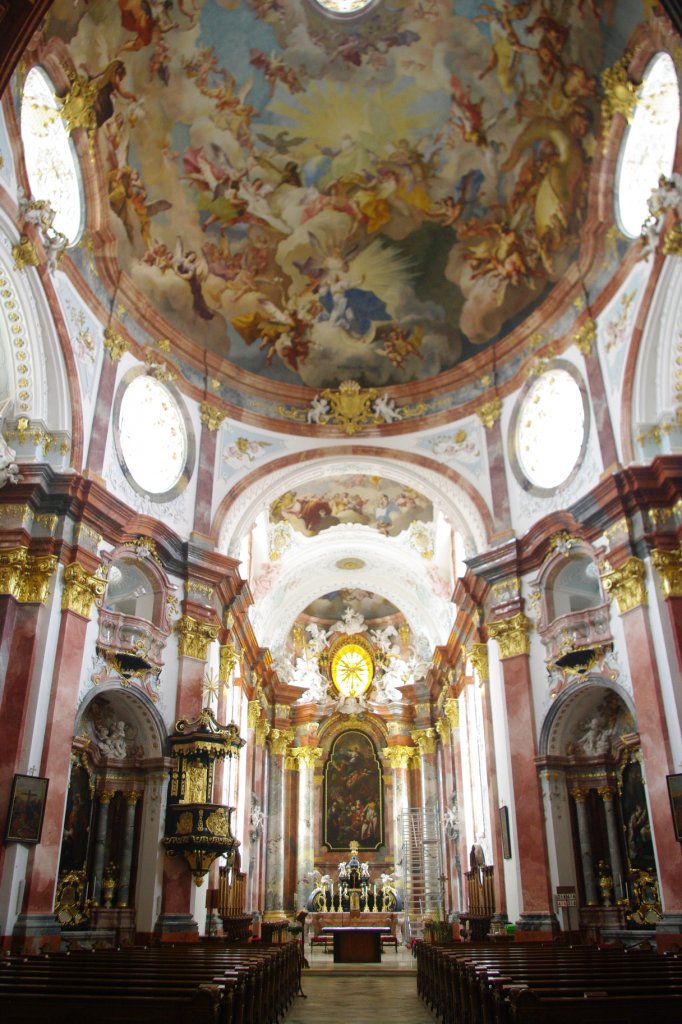 Altenburg, Altre und Kuppelfresko der Stiftskirche St. Lambert (20.04.2013)