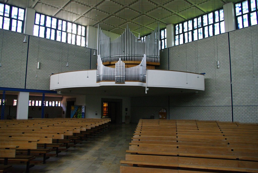 Altenstadt/Iller, Pfarrkirche zum guten Hirten, Orgelemphore, 
Landkreis Neu-Ulm (04.05.2011)