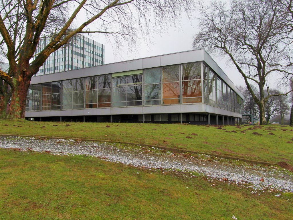 Altes Bayer Kasino im Chemiepark Uerdingen am 16.Februar 2013.