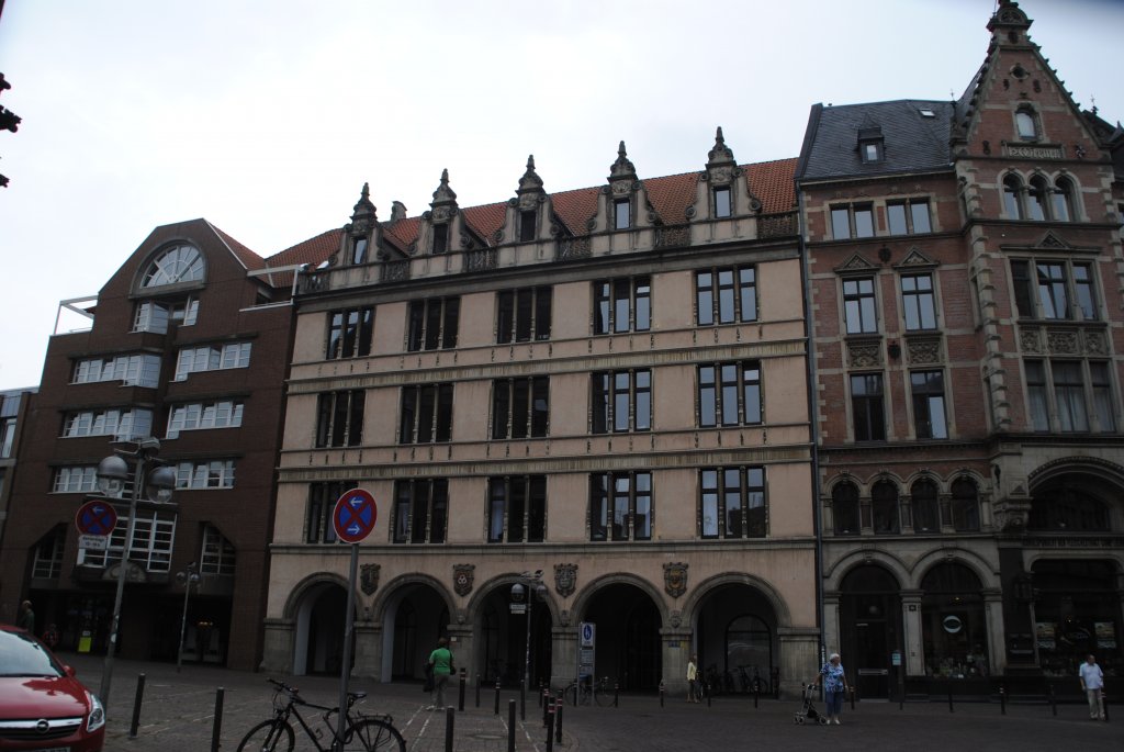 Altes Haus in Hannover an der Markirche am 26.07.2010.