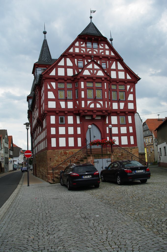 Altes Rathaus der Stadt Neustadt in Kreis Marburg-Biedenkopf (05.07.2009)