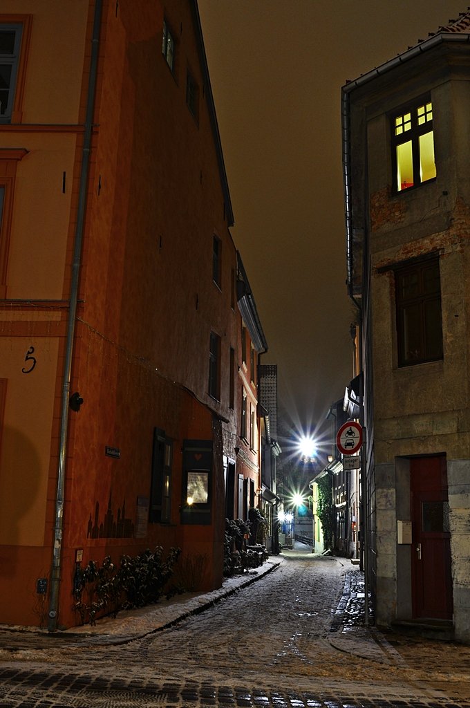 Altstadt von Stralsund, die Badstüberstrasse Staedtefotos.de