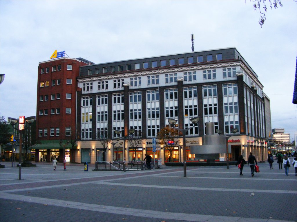 Am Averdunkplatz in Duisburg am 6. November 2009. 
