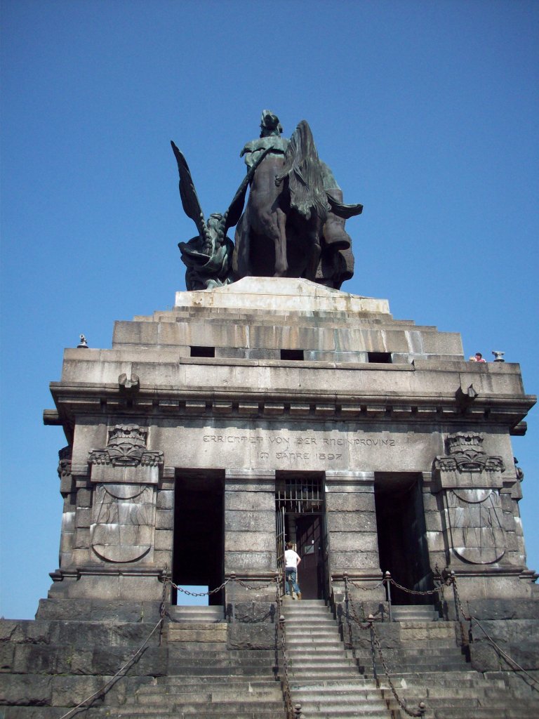 am deutschen Eck in Koblenz am 10.4.2009