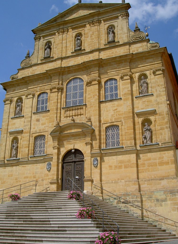 Amberg, Maria Hilf Kirche, erbaut 1696 bis 1702 nach Plänen von Wolfgang 
Dientzenhofer (26.07.2007)