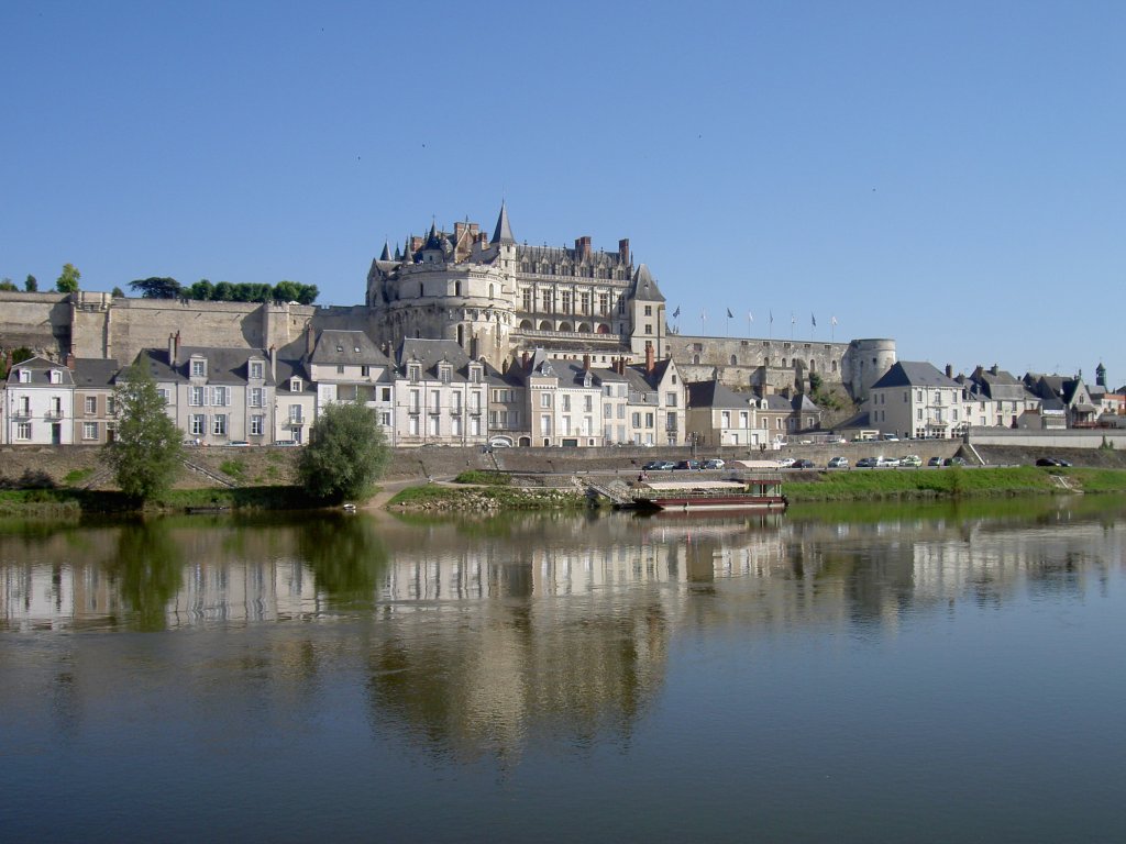 Amboise, Altstadt mit Schloss (30.06.2008)