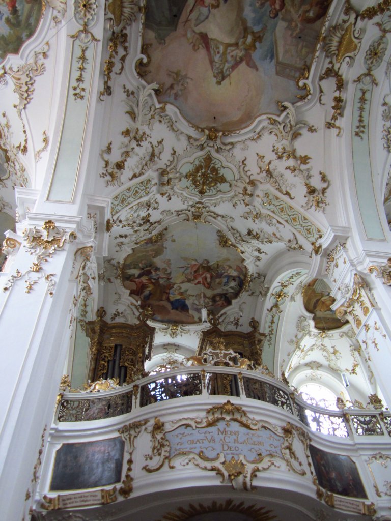 Andechs, Orgelempore von 1675 der Klosterkirche (04.03.2012)