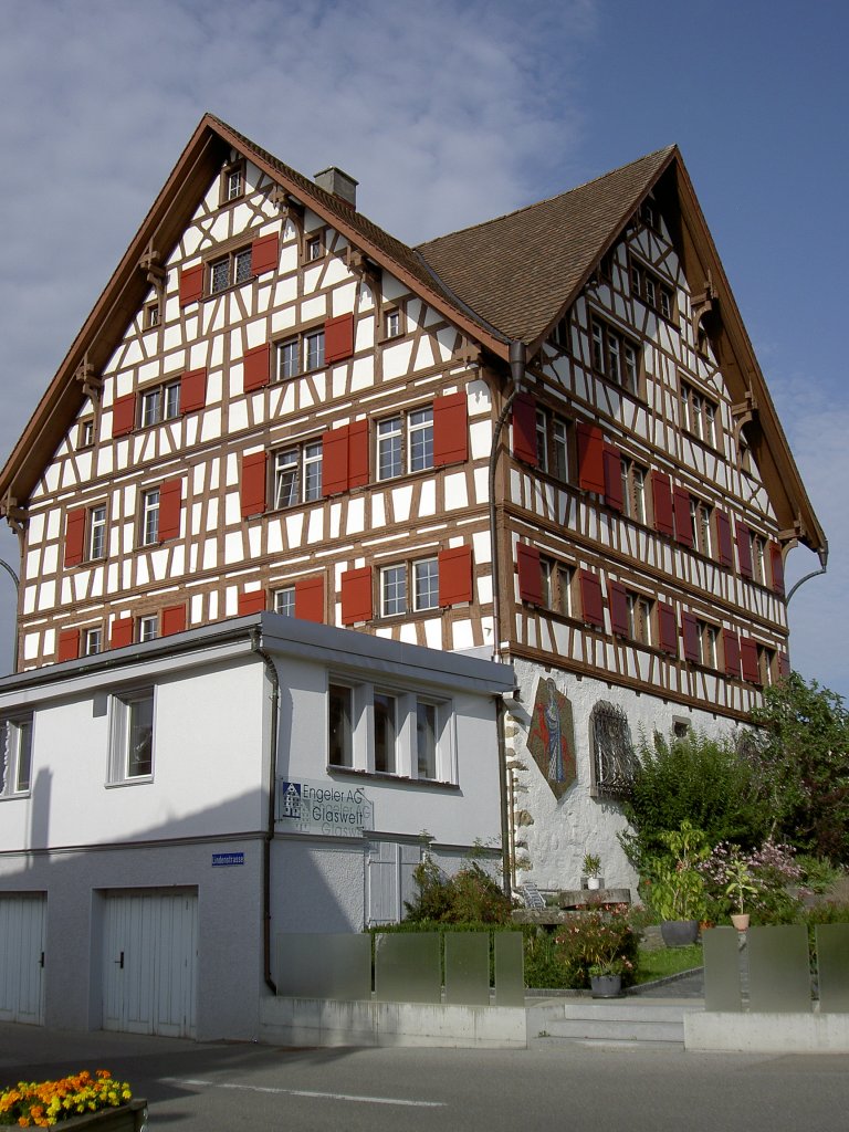 Andwil, Fachwerkhaus der Engeler AG, Kanton St. Gallen (21.08.2011)