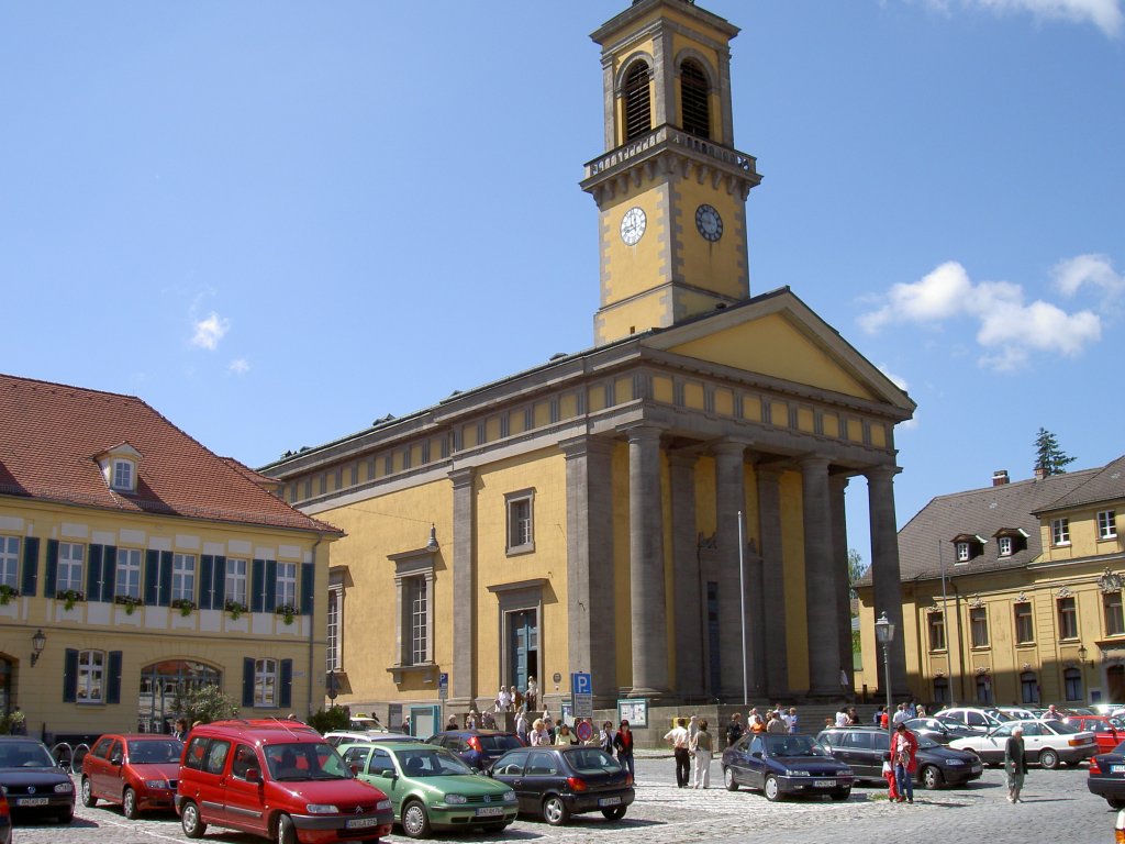 Ansbach, Ludwigskirche, erbaut 1834 bis 1840 von Leonhard Schmidtner (17.06.2007)