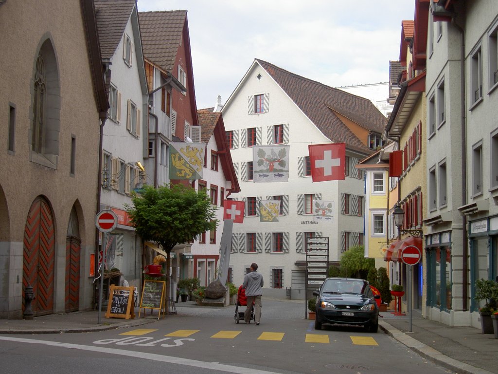 Arbon, Kapellgasse mit Amtshaus, Oberthurgau (02.10.2010)