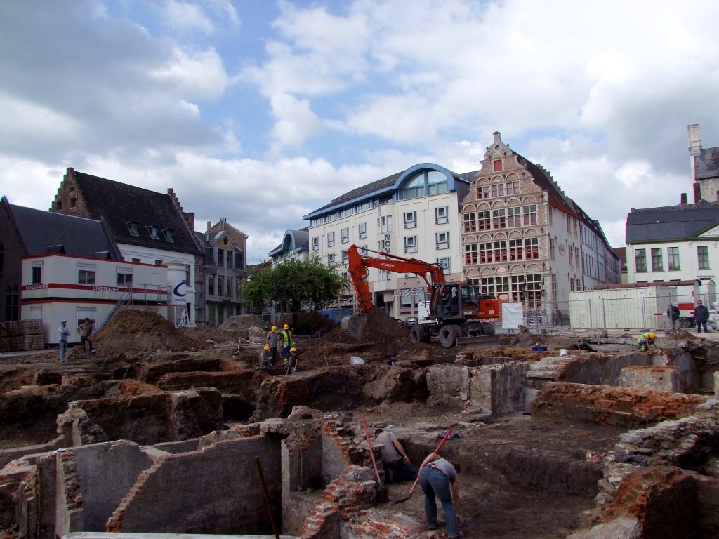 (Archologische) Grabungen in Gent;100831
