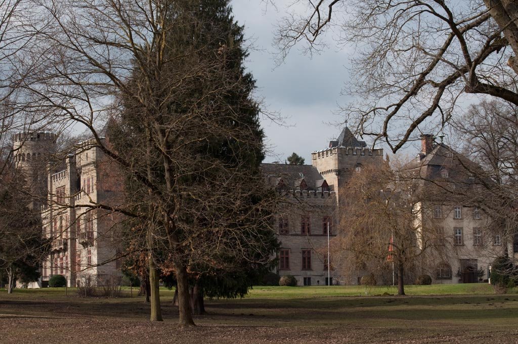 Arnsberg-Herdringen; Schlo des Baron von Frstenberg; Tudor-Stil. 