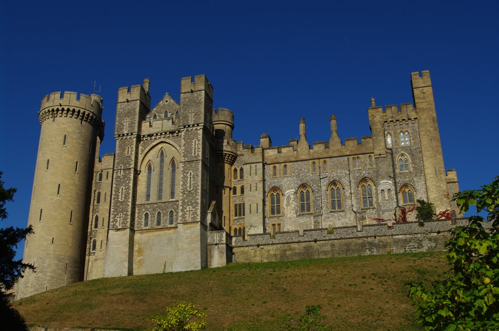 Arundel, Castle des Duke of Norfolk, erbaut ab dem 11. JH (02.10.2009)