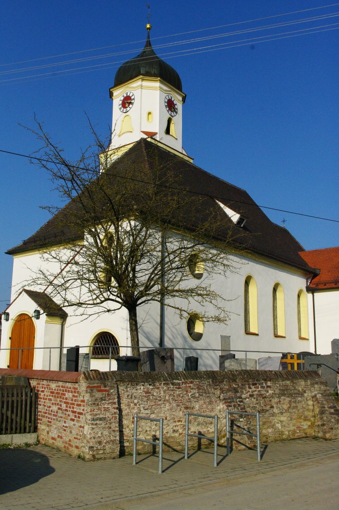 Attenhofen, St. Laurentius Kirche, Landkreis Neu-Ulm (29.03.2011)