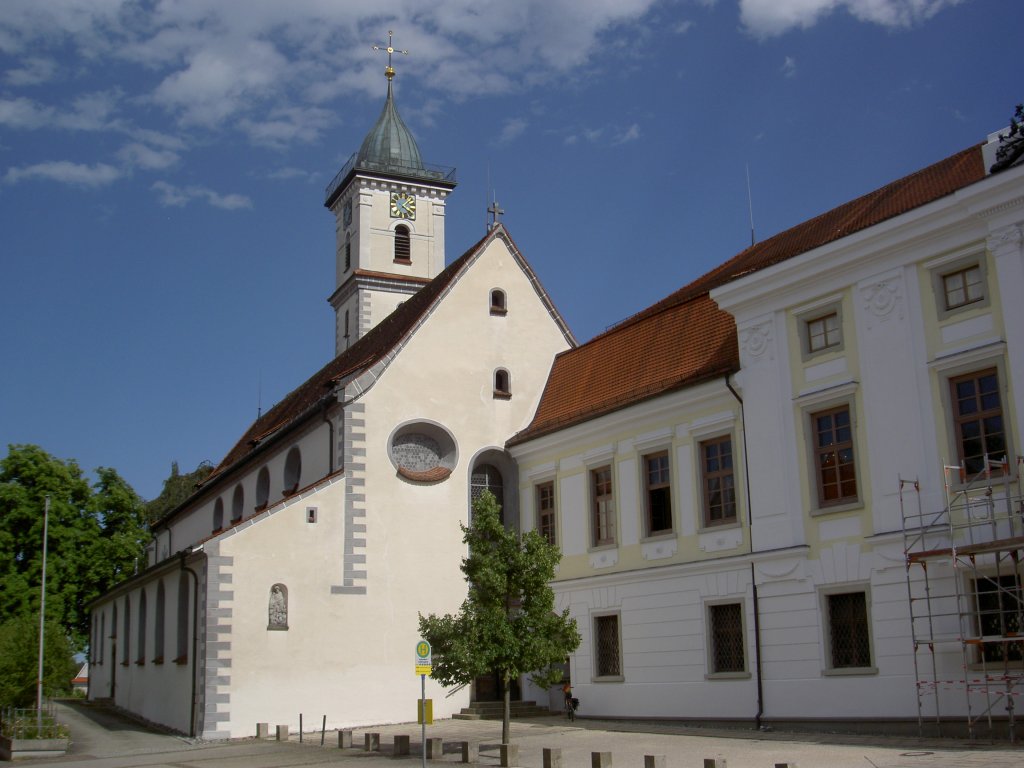 Aulendorf, Kath. St. Martin Kirche, erbaut im 10. Jahrhundert (04.08.2013)