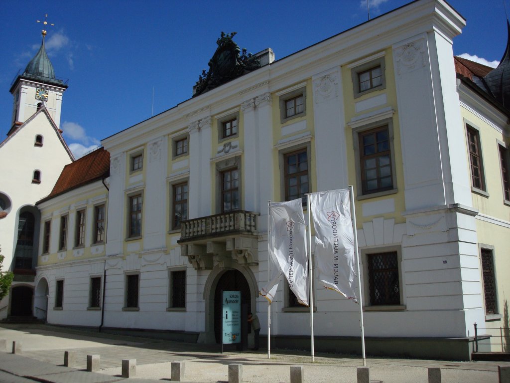 Aulendorf/Oberschwaben,
Schlo und Kirche,
Aug.2008