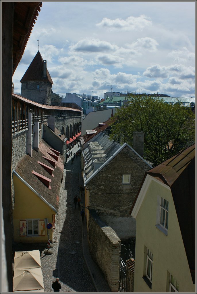 Ausblick von der Stadtmauer Tallins(16.Jahrhundert).
(07.05.2012) 