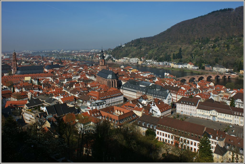 Aussicht vom Schloss ber Heidelberg.
(28.03.2012)  