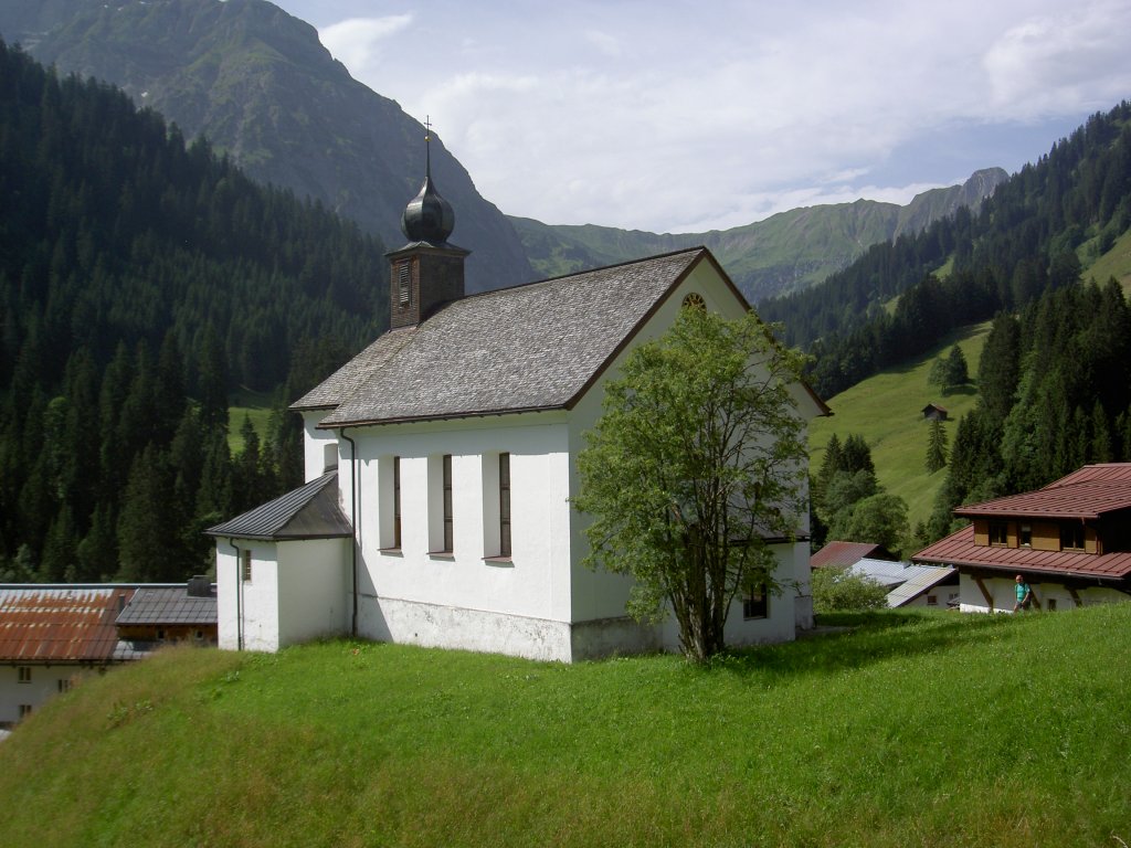 Baad, St. Martin Kapelle, erbaut 1851, Kleinwalsertal (28.07.2013)