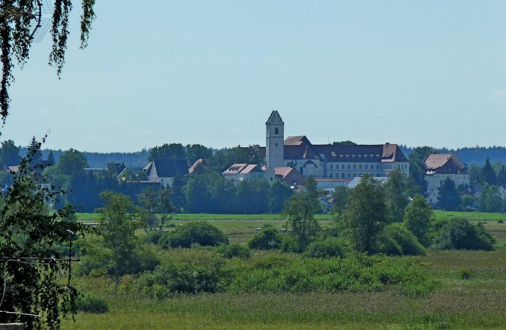 Bad Buchau, Blick auf den Ort, Aug.2012