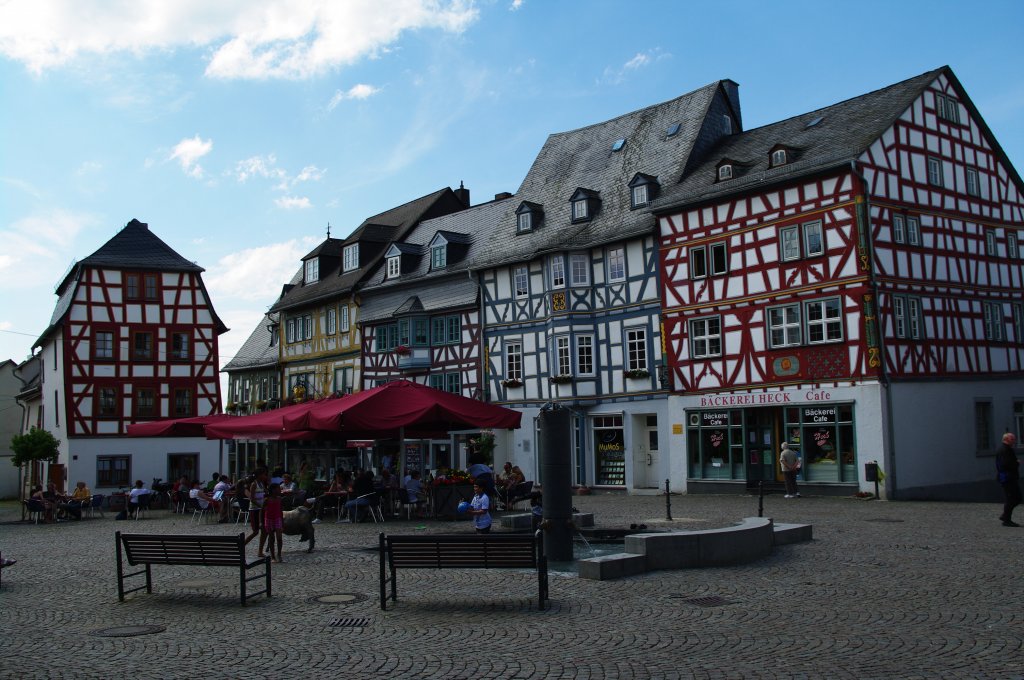 Bad Camberg, Fachwerkhuser am Marktplatz (14.06.2009)