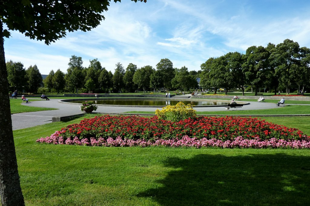 Bad Drrheim, Blick in den Kurpark, Sept.2011