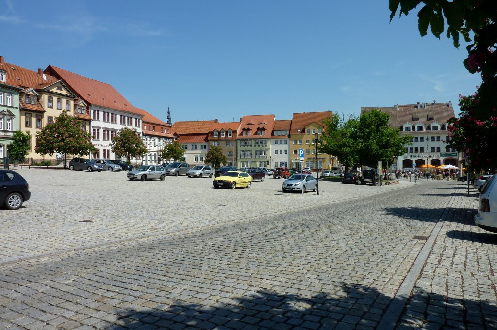 Bad Frankenhausen, neugestalteter Platz am Anger, Mai 2012 