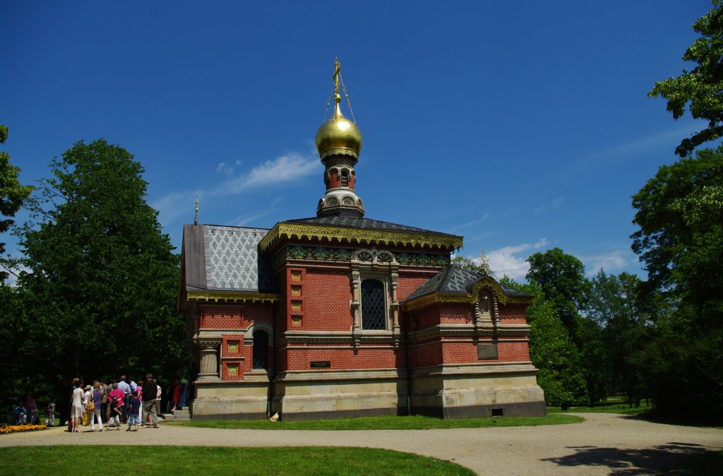 Bad Homburg, Russische Allerheiligen Kapelle, erbaut 1896 bis 1899 durch Architekt 
Leonti Benois (14.06.2009)
