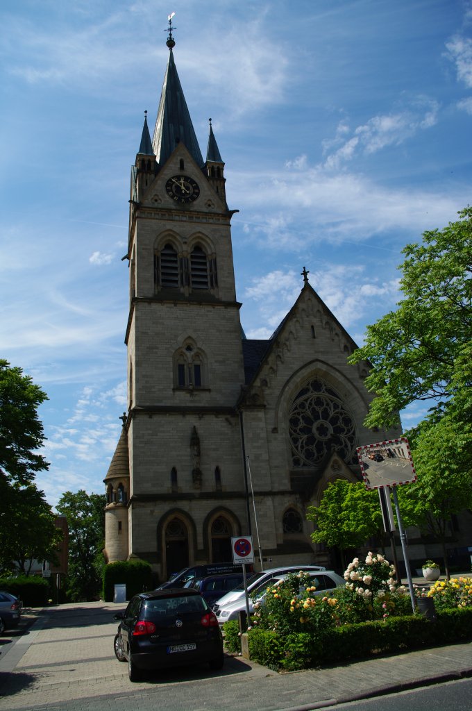 Bad Homburg, St. Marienkirche, erbaut von 1892 bis 1895 durch Ludwig Becker (14.06.2009)