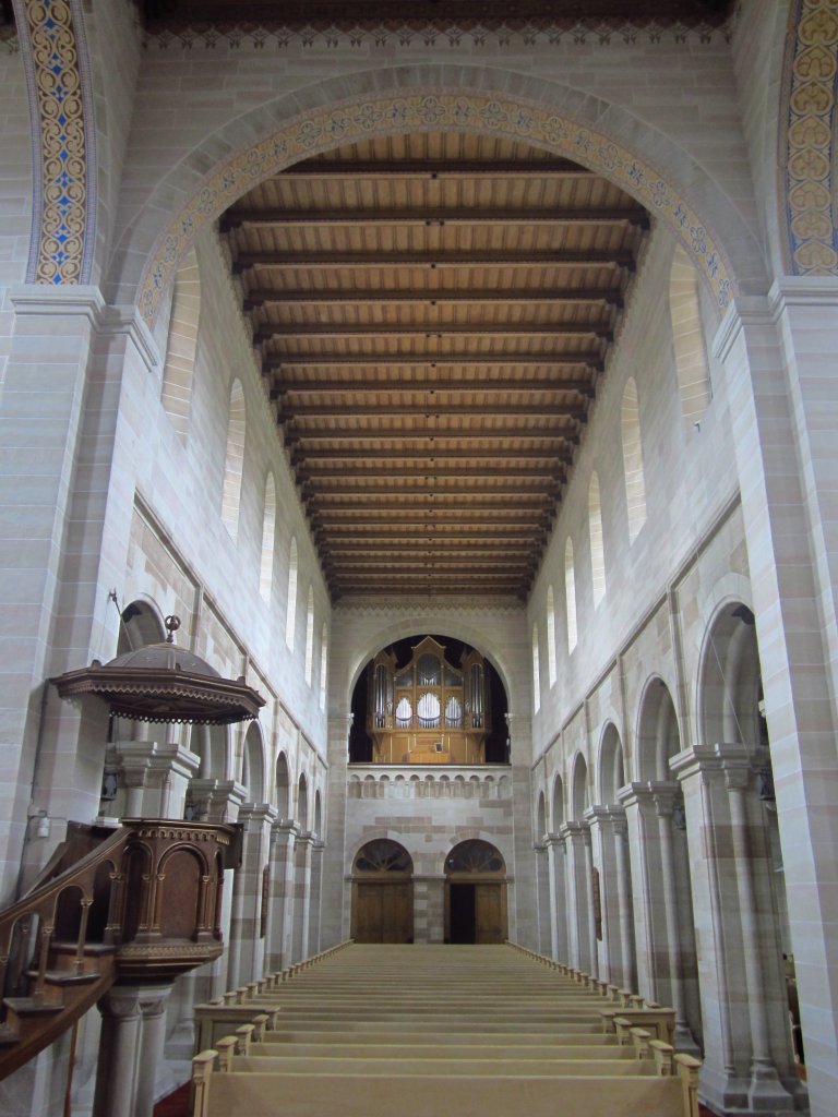 Bad Klosterlausitz, ehem. Klosterkirche, erbaut im 12. Jahrhundert, Bhm Orgel (13.06.2012)