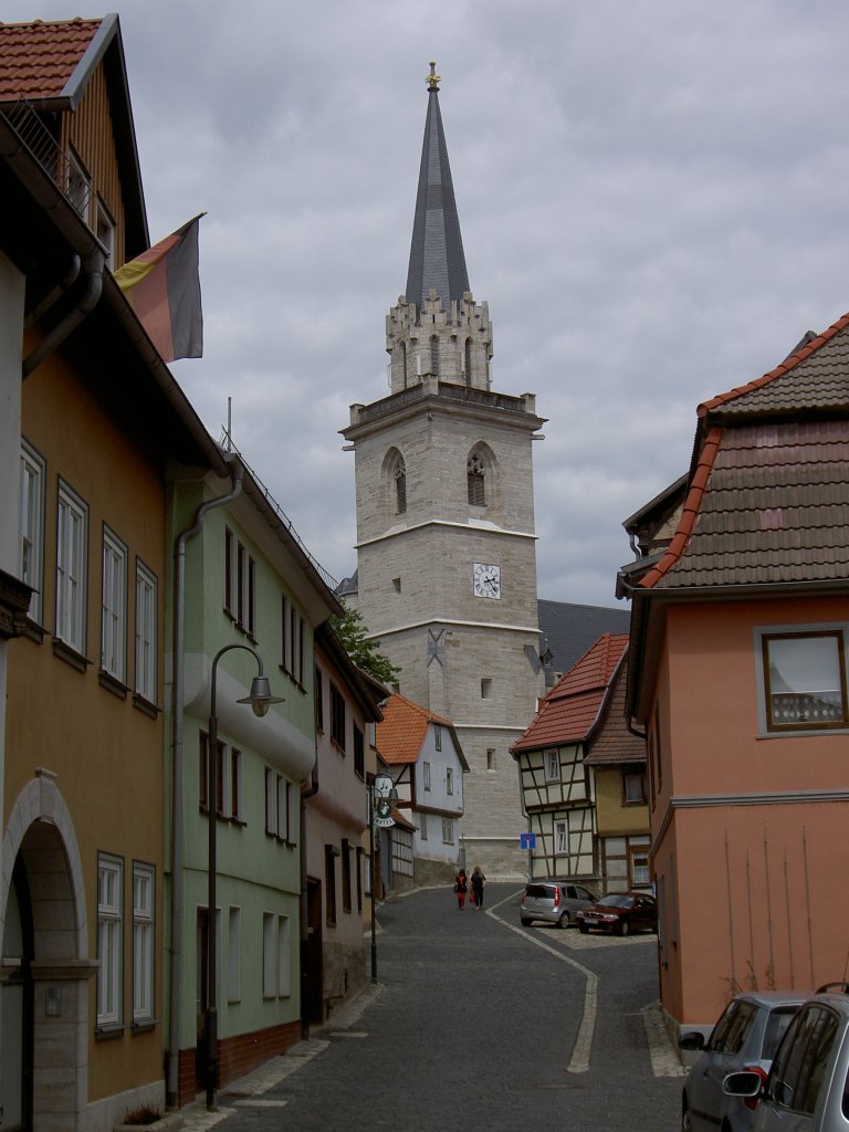 Bad Langensalza, Bergkirche St. Stephan an der Bergstrae, erbaut ab 1394 (12.06.2012)