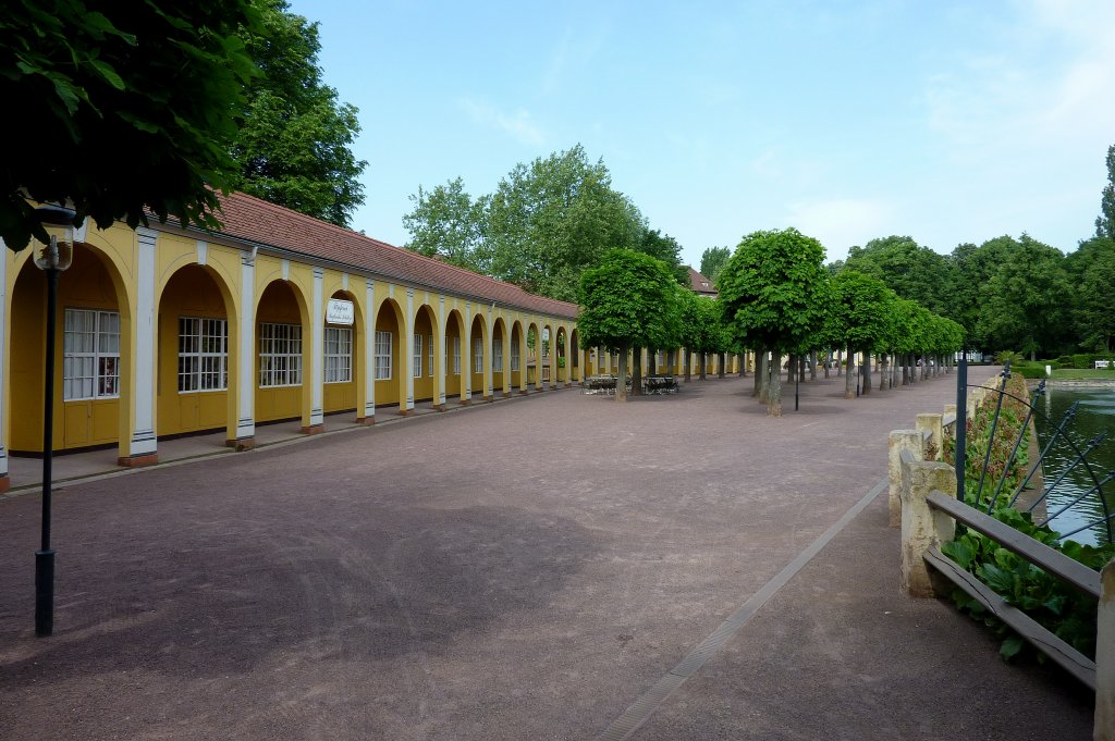 Bad Lauchstedt, Blick in den Kurpark, Mai 2012