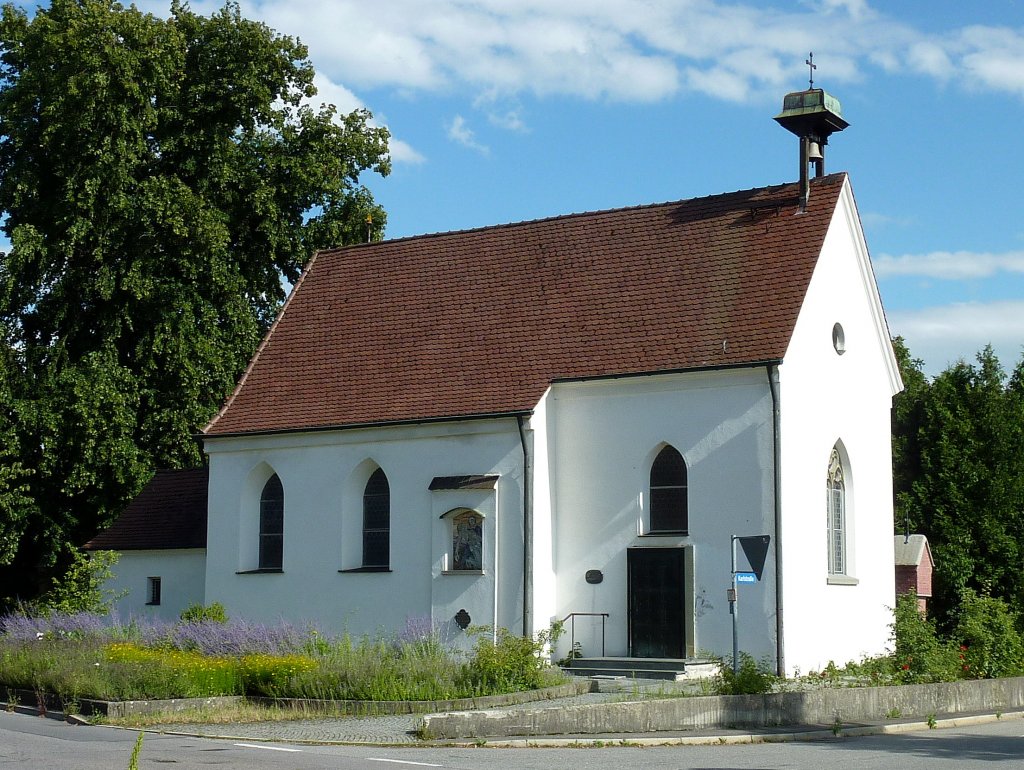 Bad Saulgau, die Kreuzkapelle von 1450, auch Schwedenkppele genannt, Aug.2012