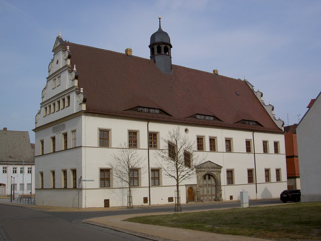 Bad Schmiedeberg, Renaissance Rathaus, Kreis Wittenberg (18.03.2012)