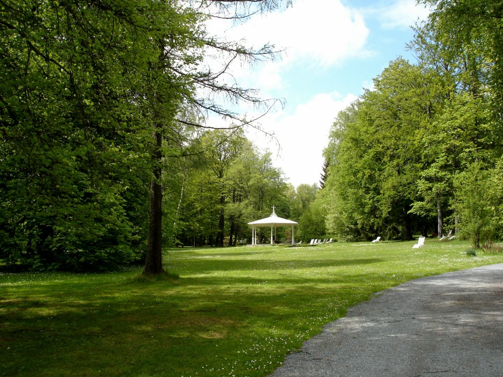 Bad Steben, Blick in den Kurpark, Mai 2006