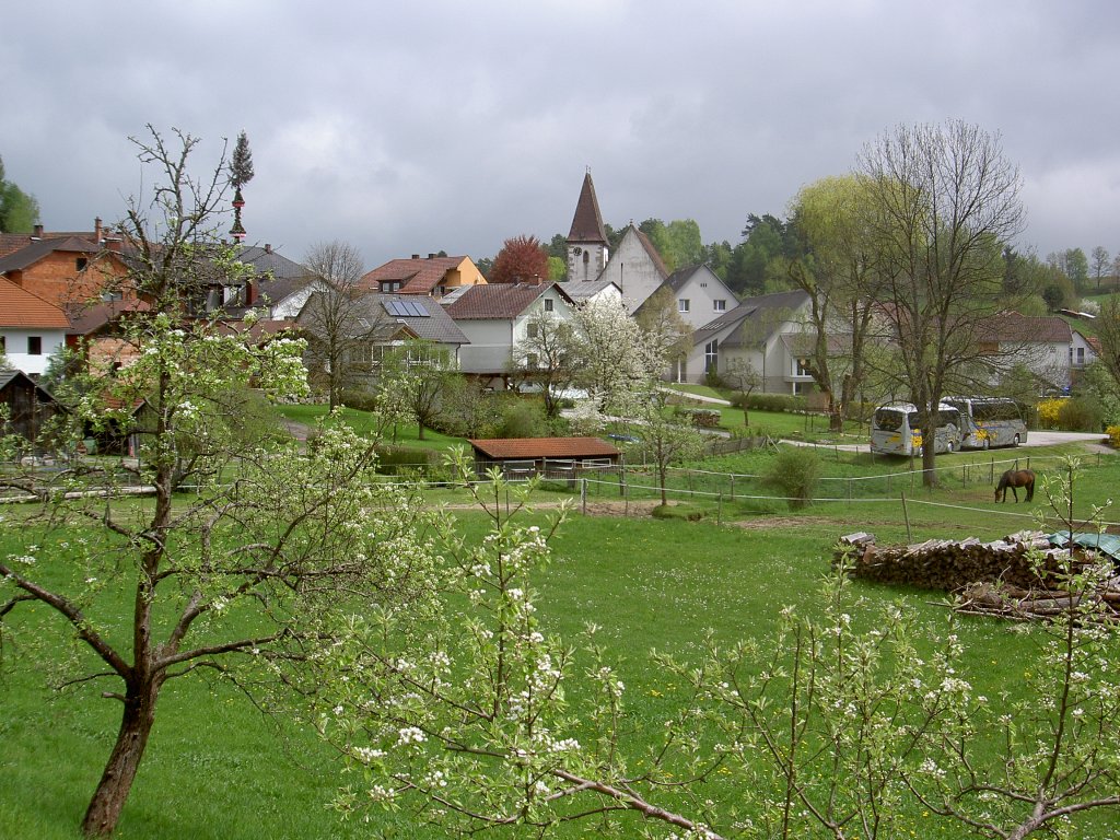 Bad Zell mit Pfarrkirche St. Johannes der Tufer (04.05.2013)