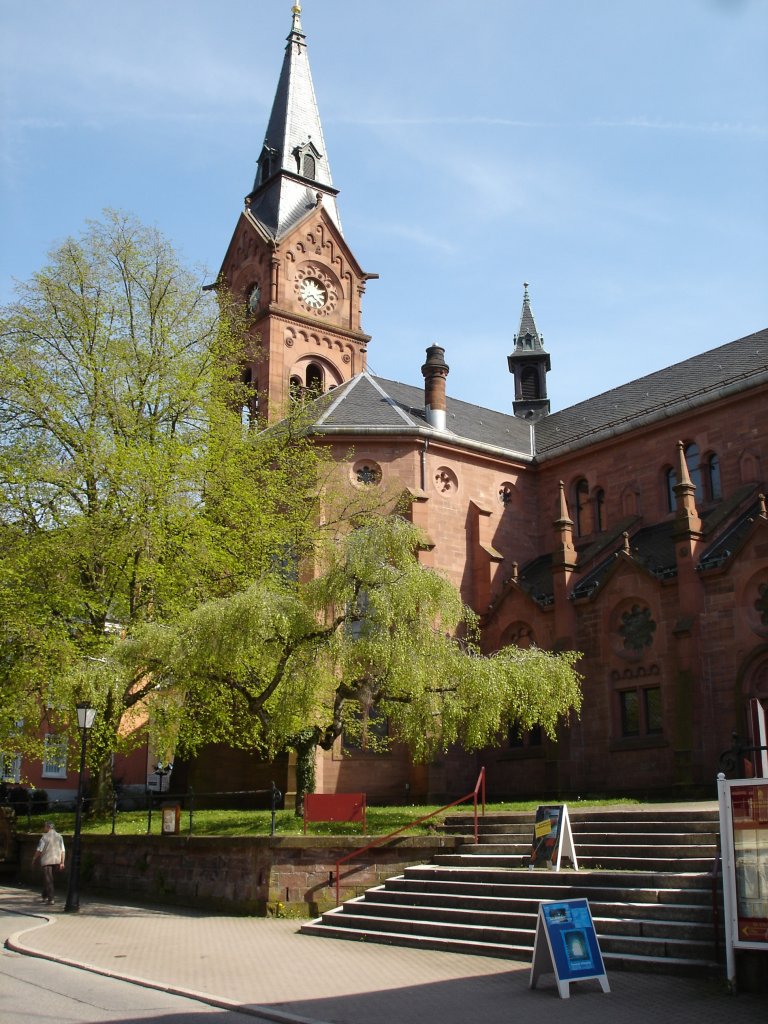 Badenweiler, evangelische Pauluskirche,
im neoromanischen Stil erbaut 1893-98,
2008