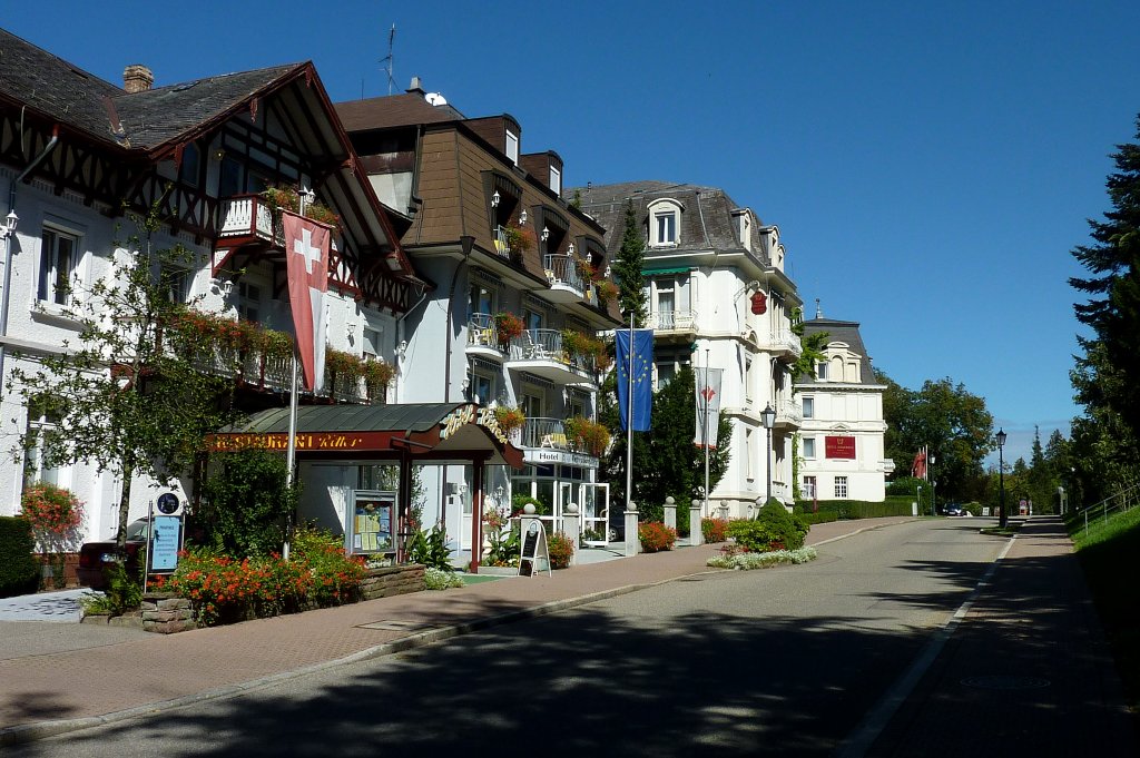 Badenweiler, die Friedrichstrae, Sept.2011