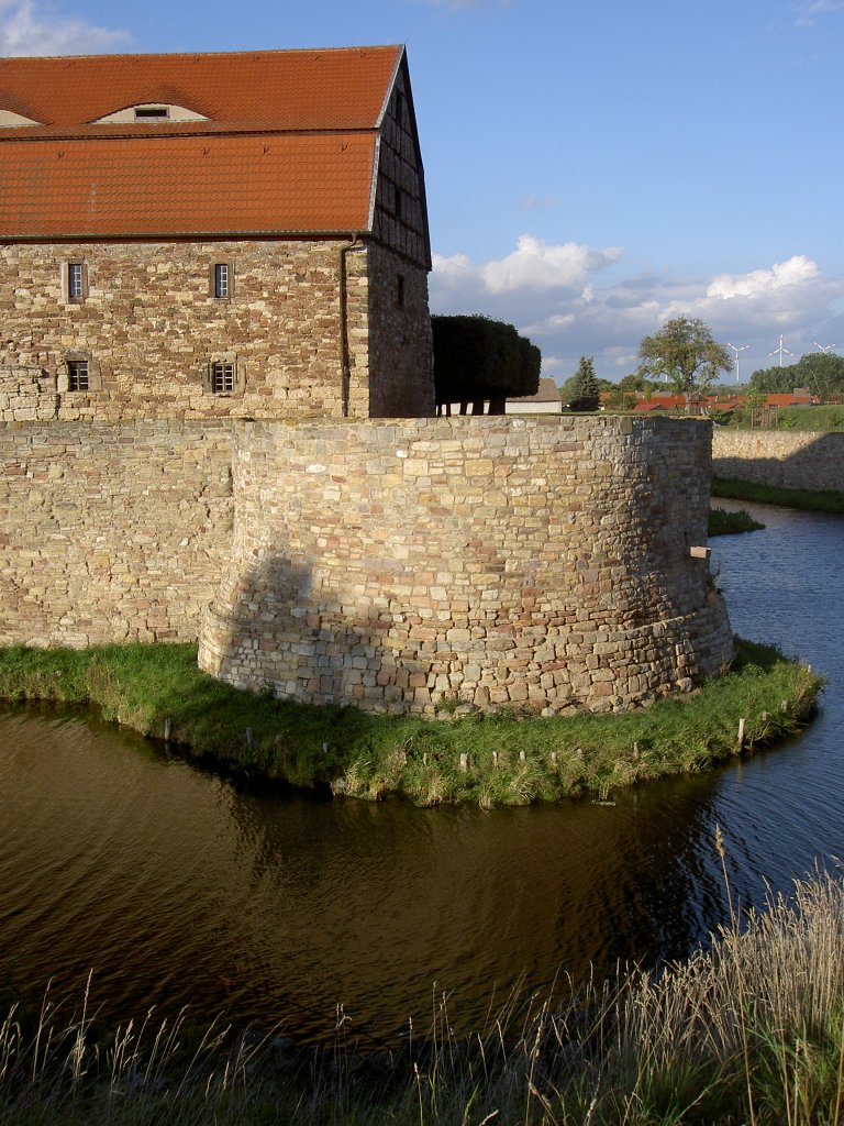 Bastian der Festung Heldrungen mit Wassergraben (28.09.2012)