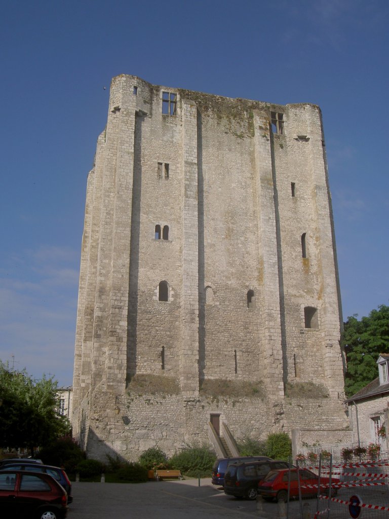 Beaugency, Chateau Dunois mit 36 Meter hohen Donjon (30.06.2008)