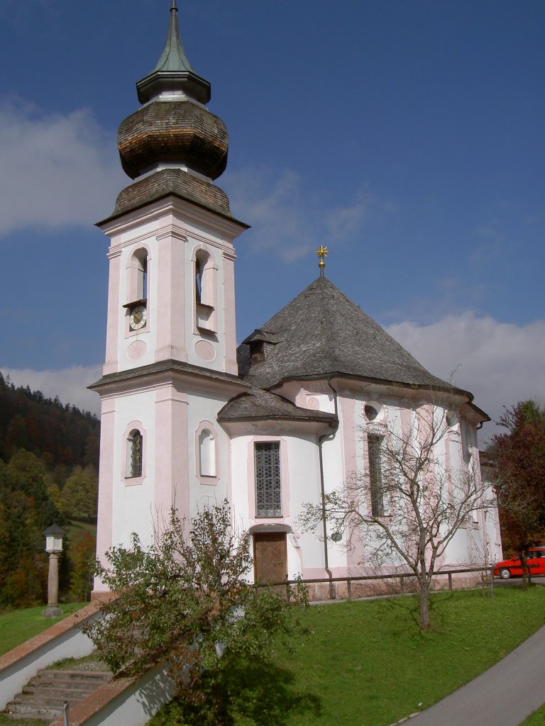 Berchtesgaden, Wallfahrtskirche Maria Gern, erbaut von 1708 bis 1710 (06.10.2007)