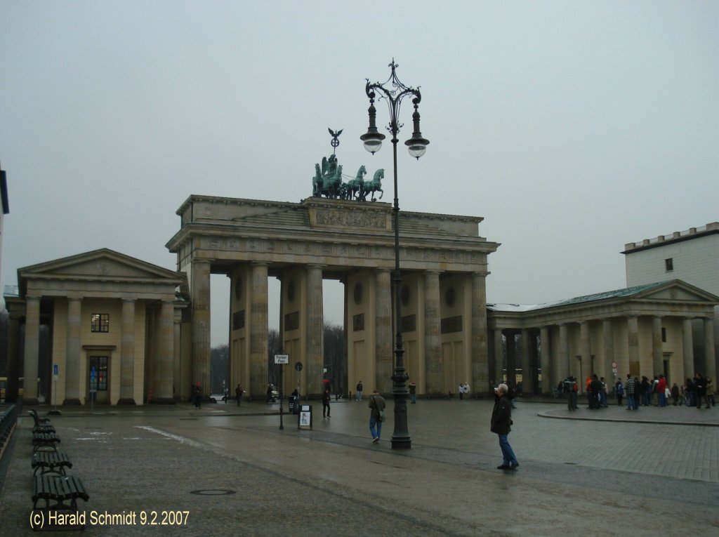 Berlin am 9.2.2007: Brandenburger Tor