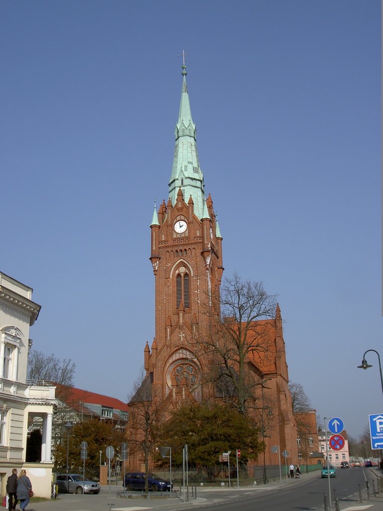Bernau, Kath. Herz Jesu Kirche, erbaut von 1907 bis 1908 unter Stadtpfarrer Carl 
Ulitzka (17.03.2012)