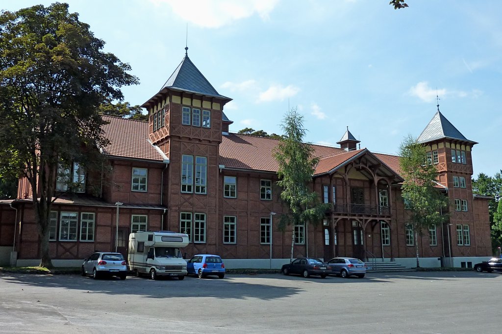 Biberach, die Gigelberghalle auf dem Gigelberg, erbaut 1895, Mai 2012