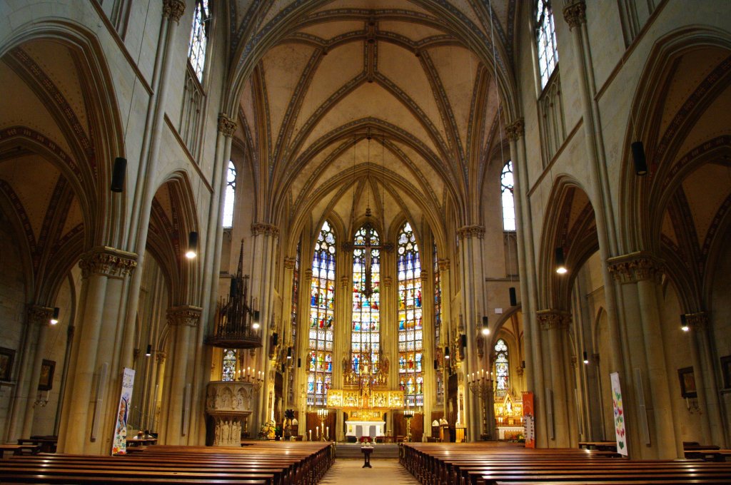 Billerbeck, Probsteikirche St. Ludgerus, erbaut von 1892 bis 1898 von Architekt 
Wilhelm Rincklake, Kreis Coesfeld (29.05.2011)